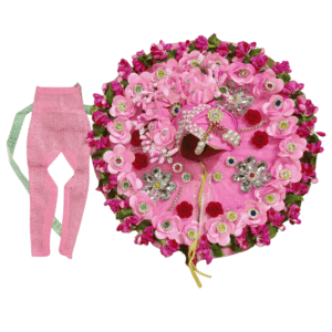 Heavy Floral Laddu Gopal Designer Dress | Royal Bal Gopal Poshak for Festivals