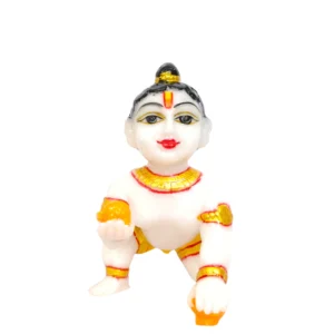 Laddu Gopal Ji Idol 6 No marble finish crawling Krishna murti