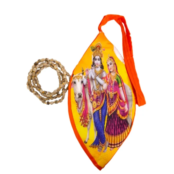 Tulsi Japa Mala & Soft Go Mukhi Bag COMBO