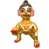 Laddu Gopal Brass Idol Size 8