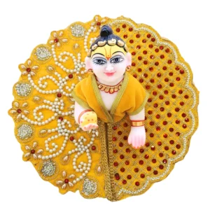 Laddu Gopal Velvet Dress New Collection Heavy Work 0-6 No.