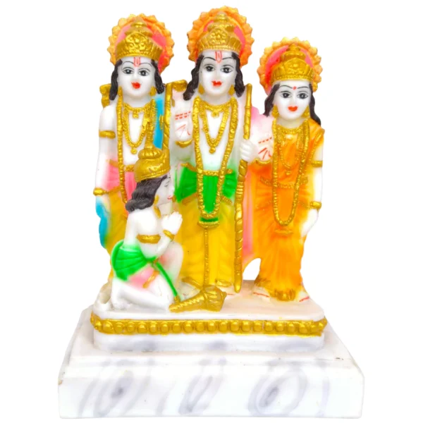 Ram Darbar Marble Idol 8 Inch Marble Dust Murti