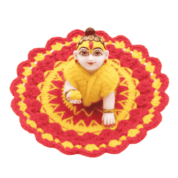 Woolen Laddu Gopal Ji Dress Mix Colour Winter Shringar