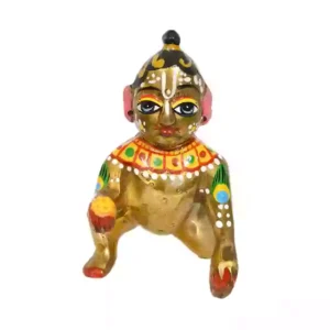 Laddu Gopal Brass Idol 3 No Size for Daily Pooja