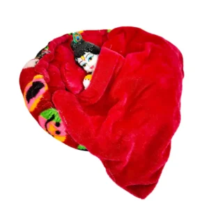 Laddu Gopal Ji Luxury Cotton Round Bed with Pillow and Quilt