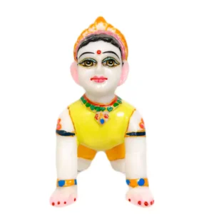 Laddu Radha Rani Marble Idol for Home Mandir