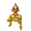 Laddu Gopal Ji idol 5 no size solid brass metal murti polished finish