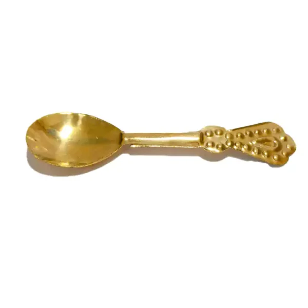 Laddu Gopal Ji solid brass bartan set bhog thali 5 pcs gold finish