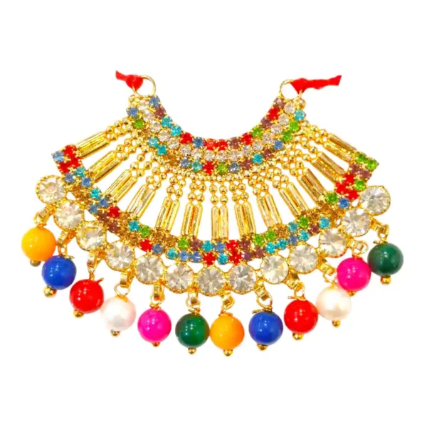 Laddu Gopal multicolour necklace mala choker for idol decoration
