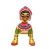Laddu Radha Rani brass idol 4 no size solid brass pooja murti