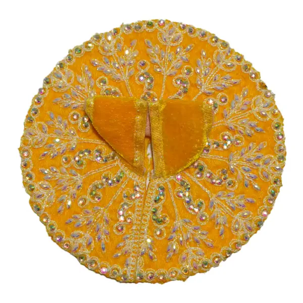 Laddu Gopal Ji velvet dress embroidered fabric outfit 0 to 6 no sizes