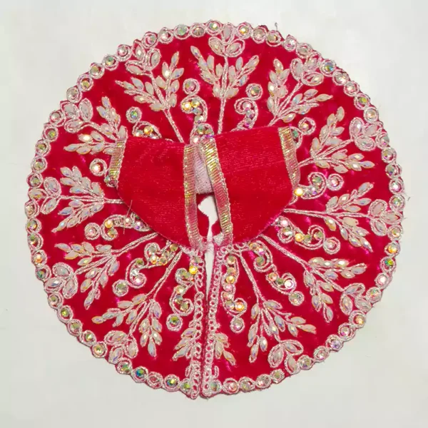 Laddu Gopal Ji velvet dress embroidered fabric outfit 0 to 6 no sizes