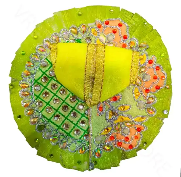 2 No Laddu Gopal dress combo set pack of 4 designer poshak for small idol