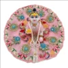 Laddu Gopal Dress with designer embroidery work and heavy stone embellishments for Janmashtami from Vrindavan Puja Store.