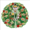 Laddu Gopal Dress with designer embroidery work and heavy stone embellishments for Janmashtami from Vrindavan Puja Store.