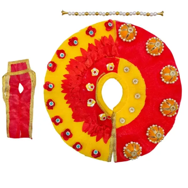 6 No Laddu Gopal heavy work festive special poshak fancy dress