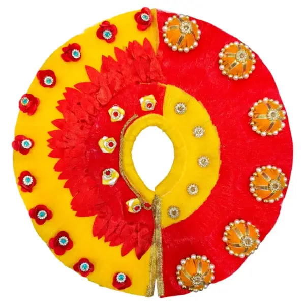 6 No Laddu Gopal heavy work festive special poshak fancy dress