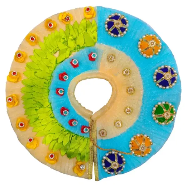 6 No Laddu Gopal heavy work festive special poshak fancy dress