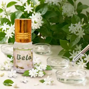 Bela Ittar 3ml natural jasmine attar perfume oil bottle