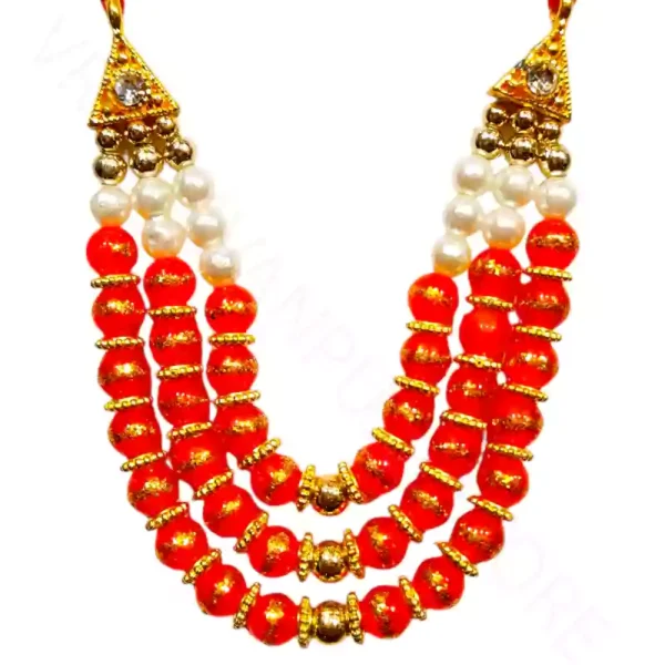 Laddu Gopal Ji Mala for 5 to 8 No idol decorative bead necklace