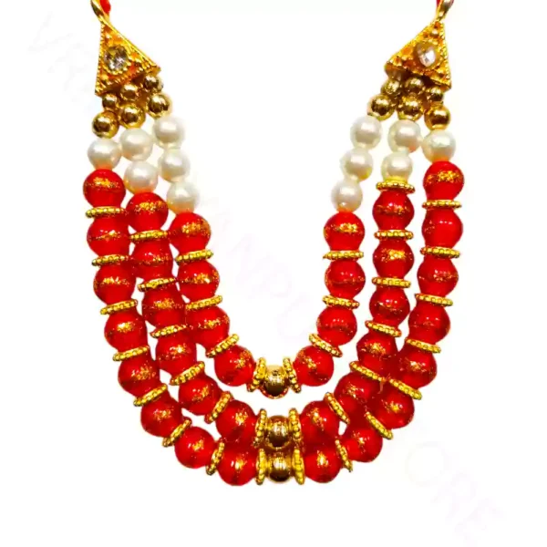 Laddu Gopal Ji Mala for 5 to 8 No idol decorative bead necklace