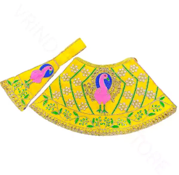 Mata Rani Dress heavy work peacock design 6 inch 7 inch Navratri special