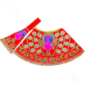 Mata Rani Dress heavy work peacock design 6 inch 7 inch Navratri special