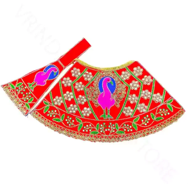 Mata Rani Dress heavy work peacock design 6 inch 7 inch Navratri special