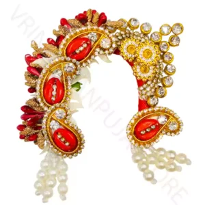 Decorative Radha Rani chandrika crown for Laddu Gopal and Mata murti