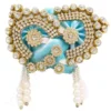 Blue Laddu Gopal Ji Pagri with Crystal Stone Work
