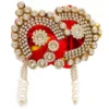 Red Bal Gopal Pagri with Designer Stone Work